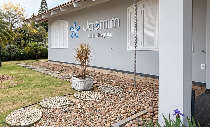 Fachada da Clínica Jasmim, em Rio do Sul